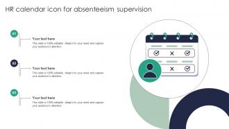 HR Calendar Icon For Absenteeism Supervision