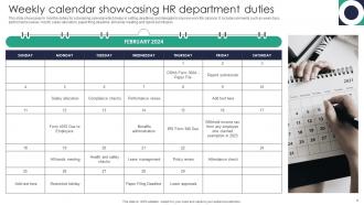 HR calendar PowerPoint PPT Template Bundles Compatible Impactful