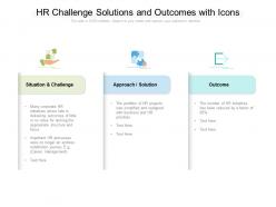 Hr challenge solutions and outcomes with icons