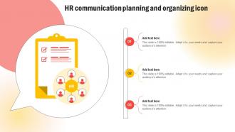 Hr Communication Planning And Organizing Icon