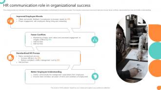 HR Communication Role In Organizational Success Workforce Communication HR Plan