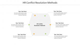 Hr conflict resolution methods ppt powerpoint presentation summary visuals cpb