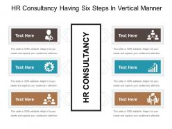 Hr consultancy having six steps in vertical manner
