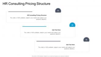 HR Consulting Pricing Structure In Powerpoint And Google Slides Cpb