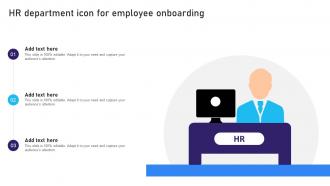HR Department Icon For Employee Onboarding