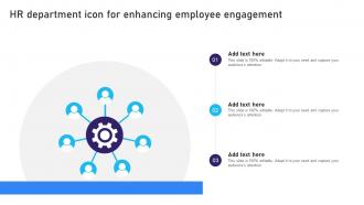 HR Department Icon For Enhancing Employee Engagement