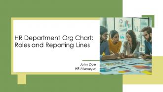 HR Department Org Chart Roles And Reporting Lines PPT Demonstration AT