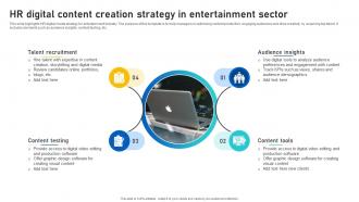 HR Digital Content Creation Strategy In Entertainment Sector