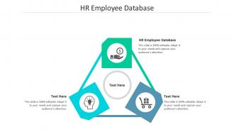 Hr employee database ppt powerpoint presentation model tips cpb