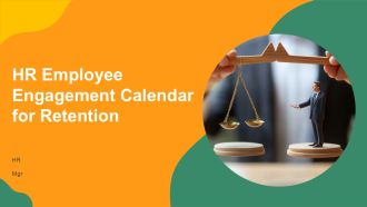 HR Employee Engagement Calendar For Retention PPT Presentation AT