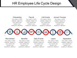 Hr employee life cycle design powerpoint graphics