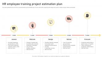 HR Employee Training Project Estimation Plan