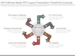 Hr fulfilment model ppt layout presentation powerpoint example