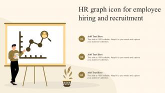 HR Graph Icon For Employee Hiring And Recruitment