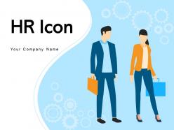 Hr icon management assessment magnifying glass performance analysis