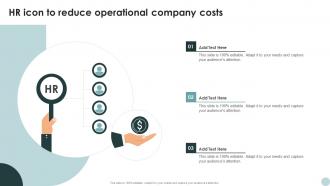 HR Icon To Reduce Operational Company Costs