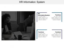 Hr information system ppt powerpoint presentation show brochure cpb