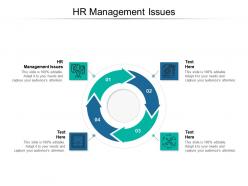 Hr management issues ppt powerpoint presentation model ideas cpb