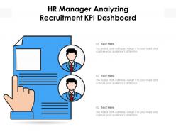 Hr manager analyzing recruitment kpi dashboard