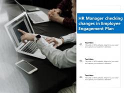 Hr manager checking changes in employee engagement plan