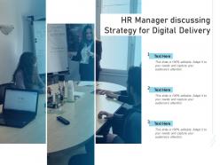 HR Manager Discussing Strategy For Digital Delivery