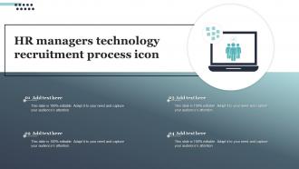 Hr Managers Technology Recruitment Process Icon