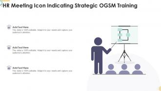 Hr Meeting Icon Indicating Strategic OGSM Training