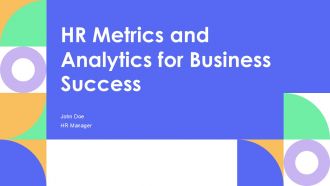 HR Metrics And Analytics For Business Success PPT Structure AT