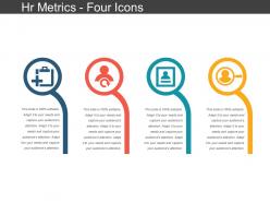 Hr Metrics Four Icons Ppt Slides Download