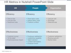 Hr Metrics In Nutshell Powerpoint Slide