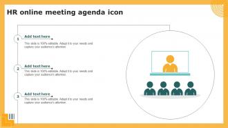 HR online meeting agenda icon