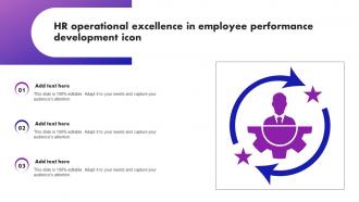 HR Operational Excellence In Employee Performance Development Icon