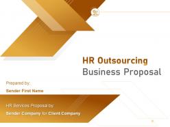 Hr outsourcing business proposal powerpoint presentation slides