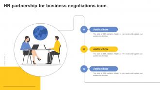 HR Partnership For Business Negotiations Icon
