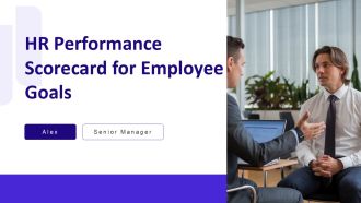 HR Performance Scorecard For Employee Goals PPT Information AT