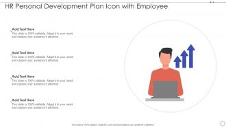 HR Personal Development Plan Icon With Employee