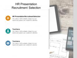 Hr presentation recruitment selection ppt powerpoint presentation gallery cpb