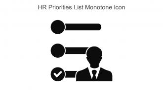 HR Priorities List Monotone Icon In Powerpoint Pptx Png And Editable Eps Format