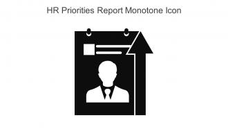 HR Priorities Report Monotone Icon In Powerpoint Pptx Png And Editable Eps Format