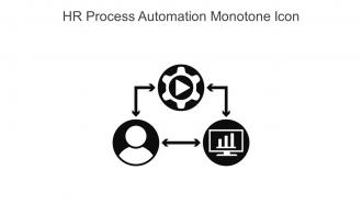 HR Process Automation Monotone Icon In Powerpoint Pptx Png And Editable Eps Format