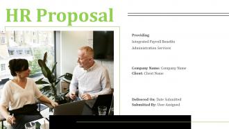 Hr proposal powerpoint presentation slides