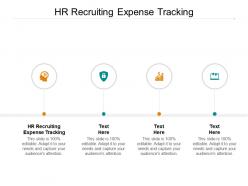 Hr recruiting expense tracking ppt powerpoint presentation ideas styles cpb