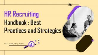 HR Recruiting Handbook Best Practices And Strategies Powerpoint Presentation Slides