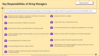HR Recruiting Handbook Best Practices And Strategies Powerpoint Presentation Slides Captivating Customizable