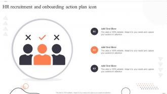 HR Recruitment And Onboarding Action Plan Icon