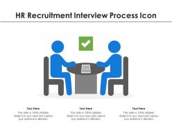Hr recruitment interview process icon