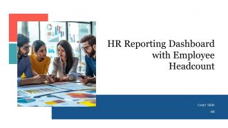 HR Reporting Dashboard With Employee Headcount PPT PowerPoint AT