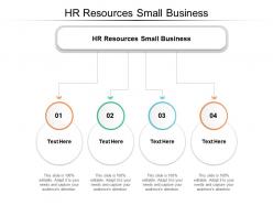 Hr resources small business ppt powerpoint presentation ideas inspiration cpb