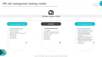 HR Risk Management Training Outline