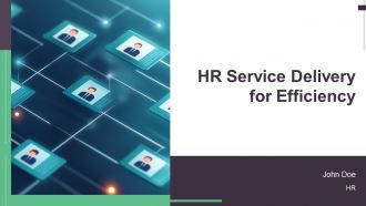 HR Service Delivery For Efficiency PPT Guidelines AT